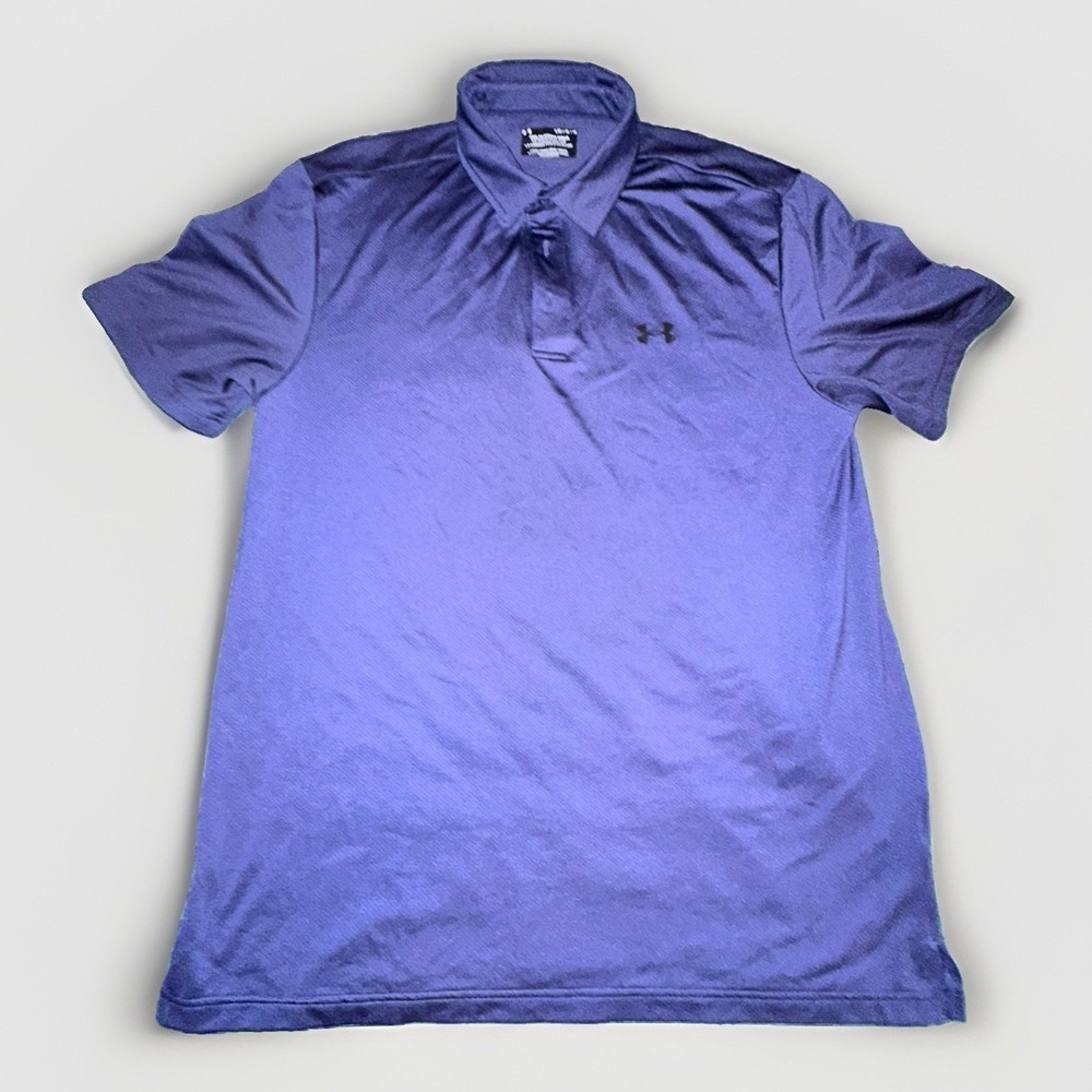 Under Armour Mens Polo Shirt Large (L) Navy Golf Classic